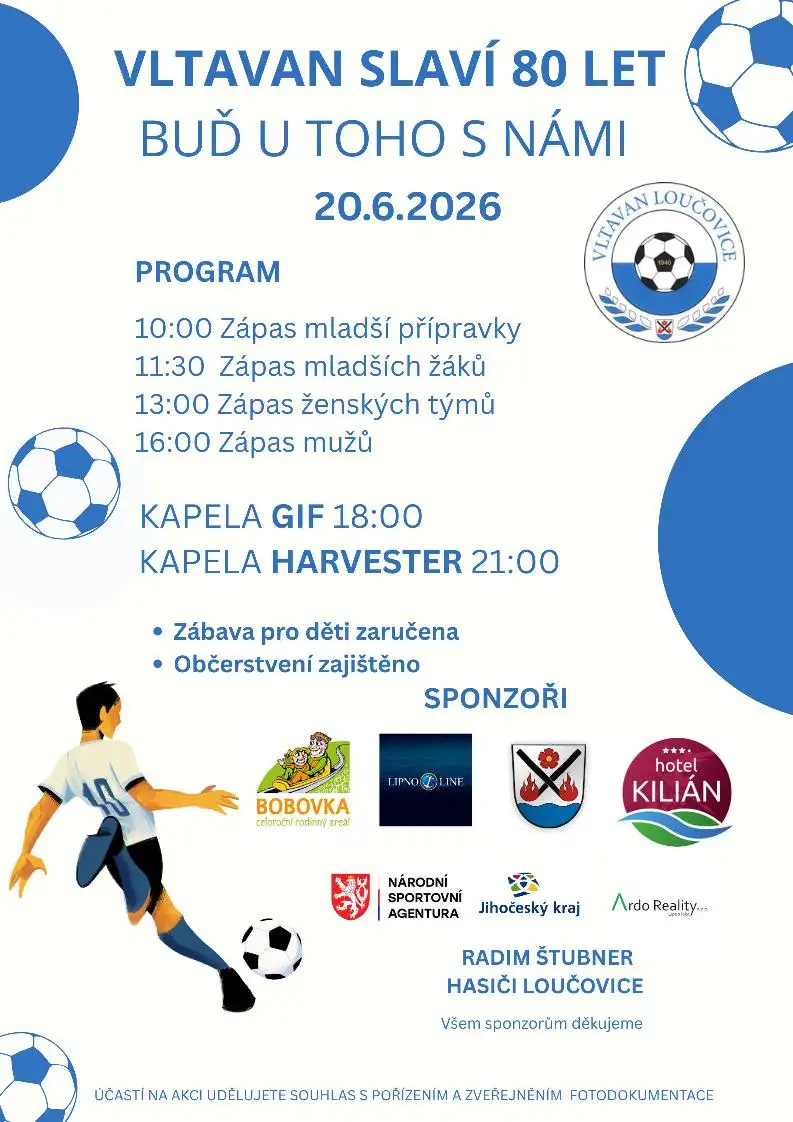Fotbal v Loučovicích slaví 80!