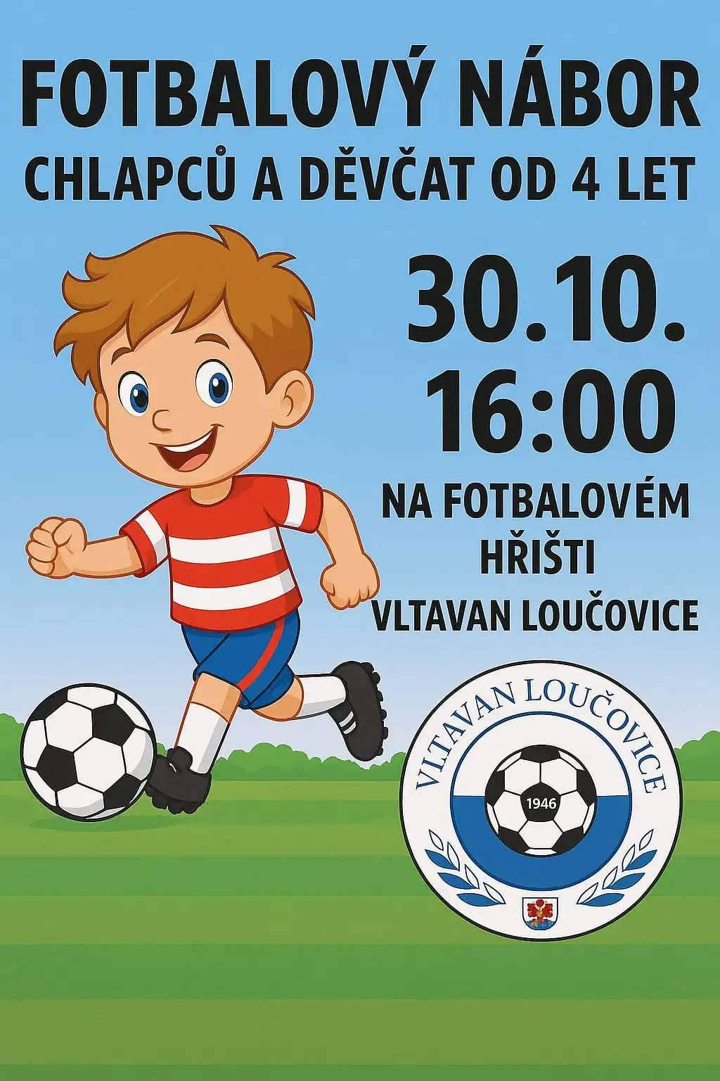 30. 10. Fotbalový nábor!
